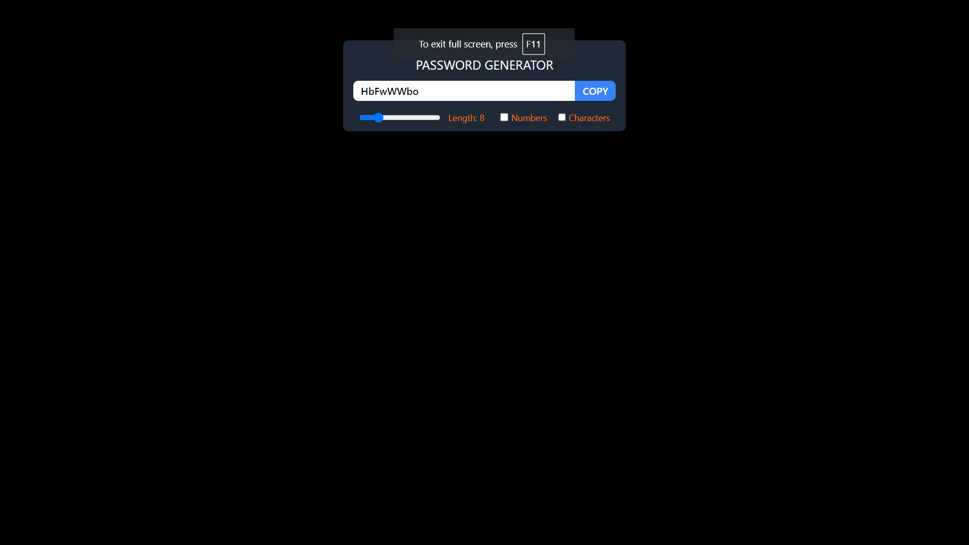 Password Generator